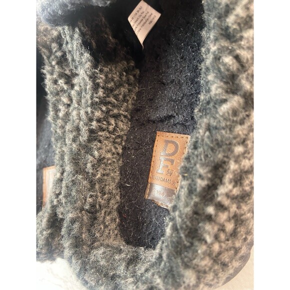 Dearfoams Men’s Clog Slippers Large 11–12 Dark Gray Memory Foam Indoor Outdoor - Picture 14 of 16